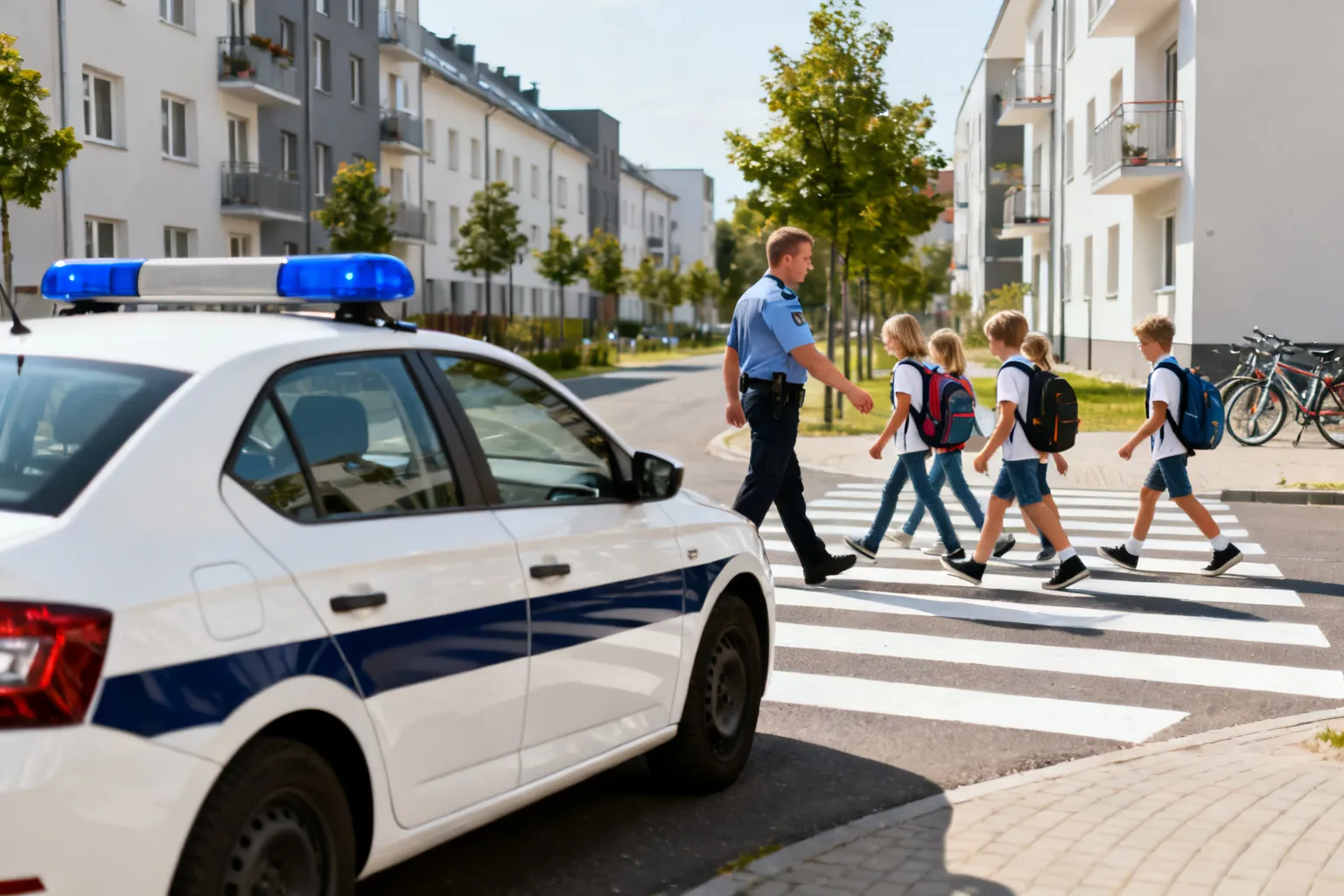 Bezpieczna droga do szkoły — zwiększona obecność policji w Kujawsko‑Pomorskiem