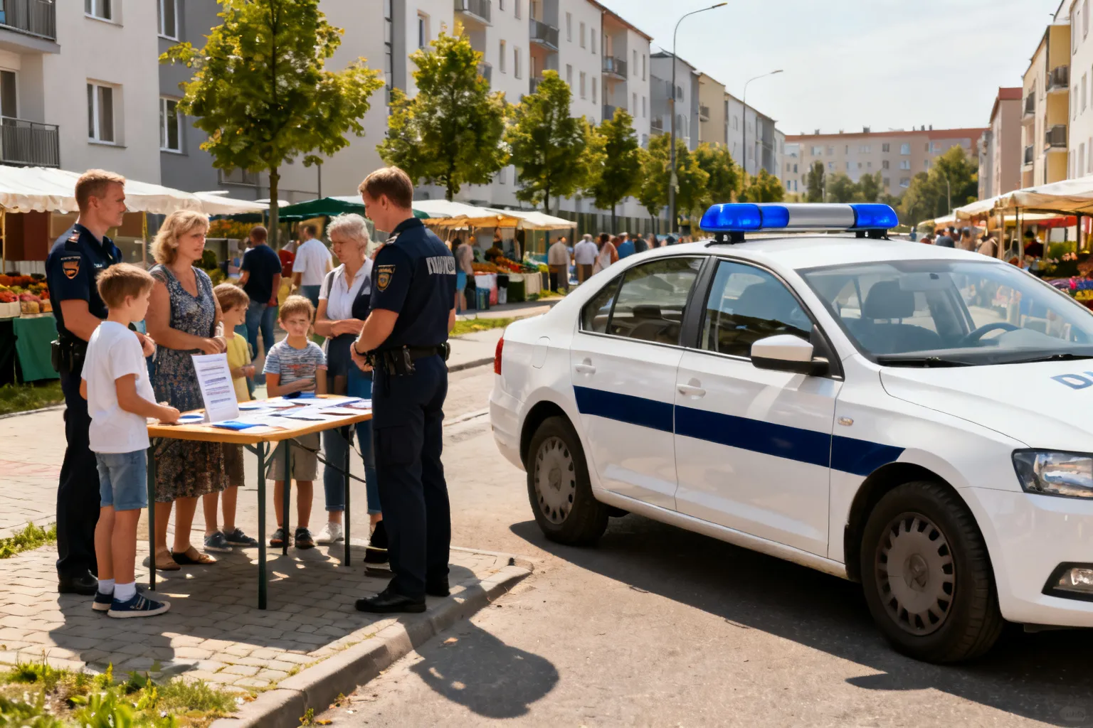 Policjanci z Wyżyn uczestniczyli w festynie osiedlowym w Bydgoszczy