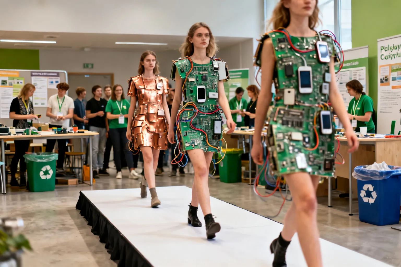 Moda na recykling finał Targówek — kreacje z elektroodpadów i akcje edukacyjne