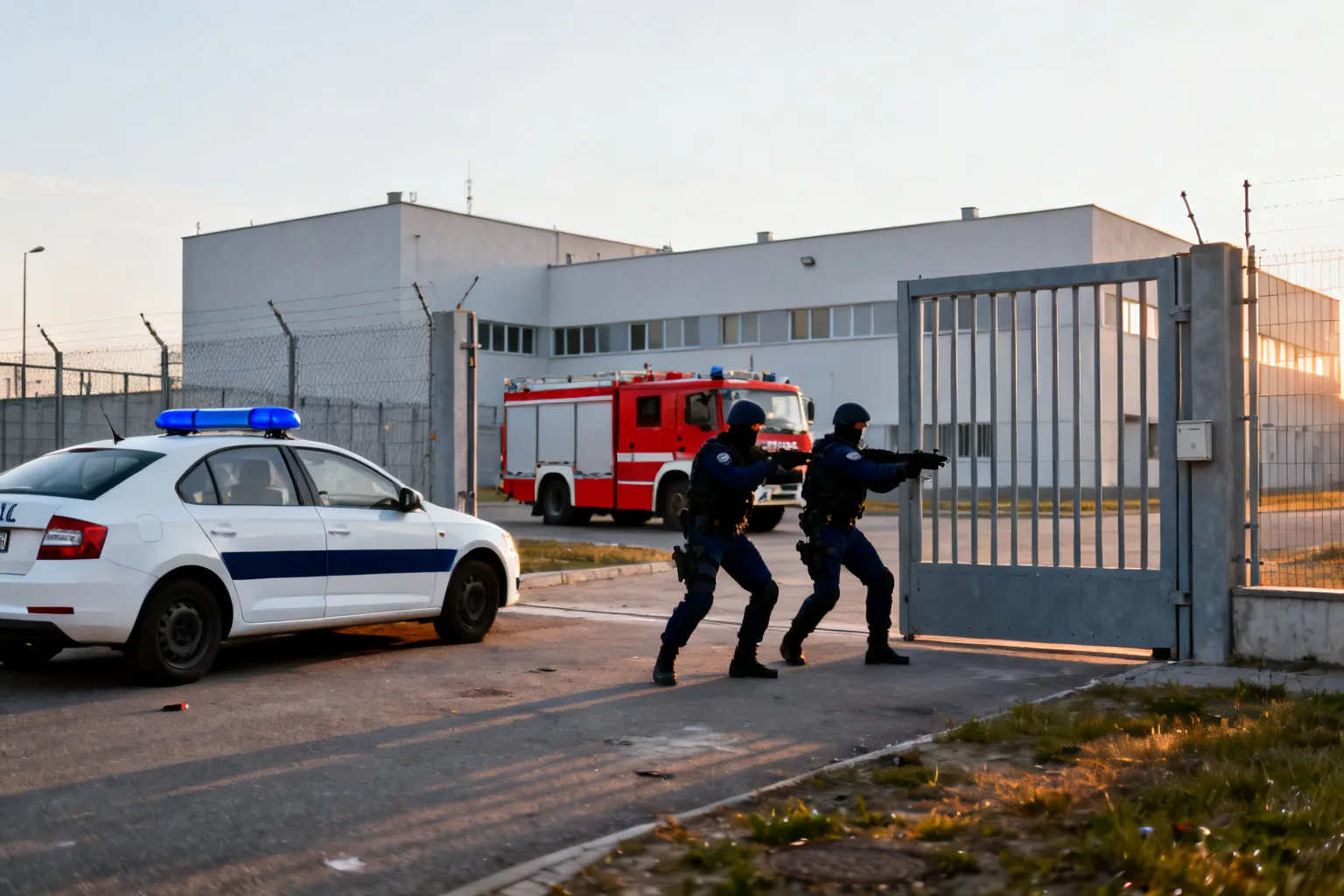 Ćwiczenia służb w Zakładzie Karnym w Bydgoszczy-Fordonie