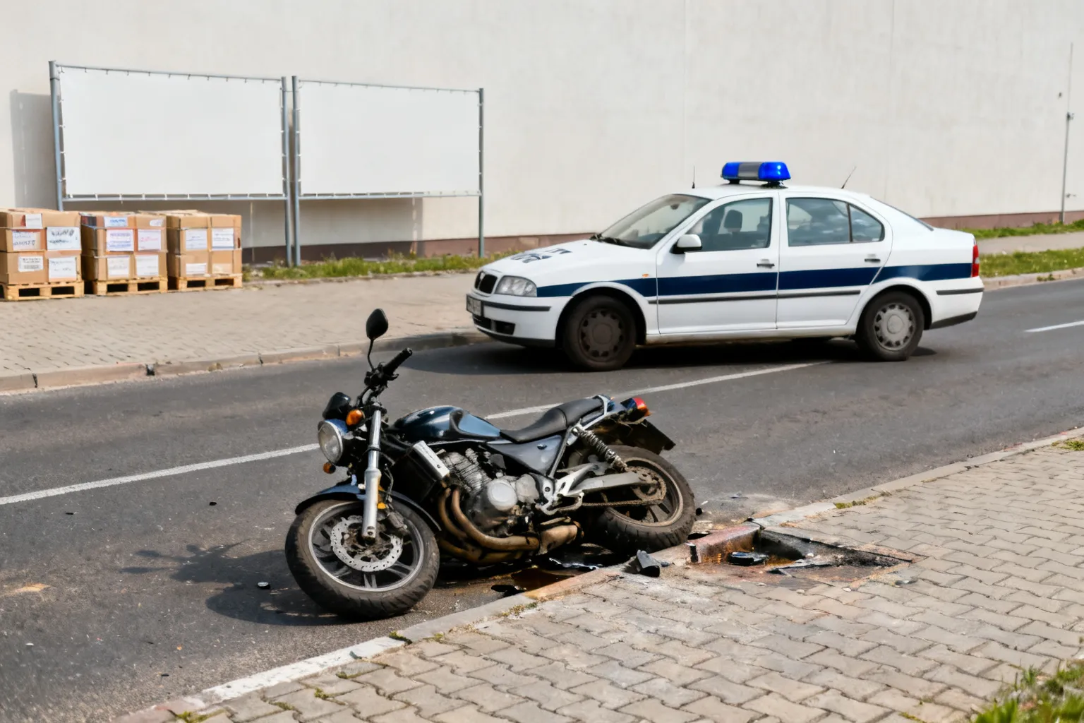 Śmiertelny wypadek motocyklisty na ul. Nowotoruńskiej w Bydgoszczy