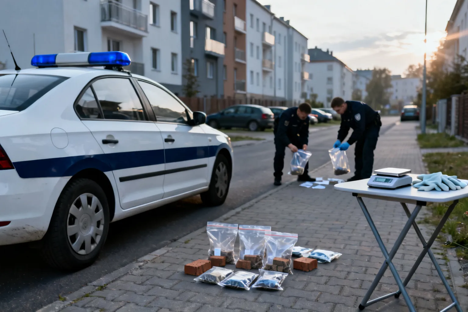 Zatrzymanie w Bydgoszczy: 42-latek z zarzutami po zabezpieczeniu ponad 11 kg narkotyków