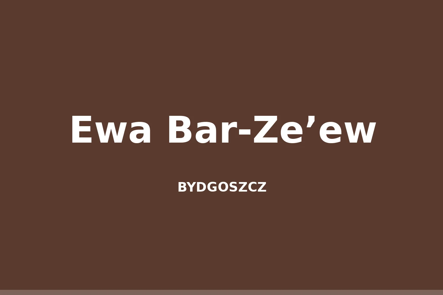 Ewa Bar-Ze’ew