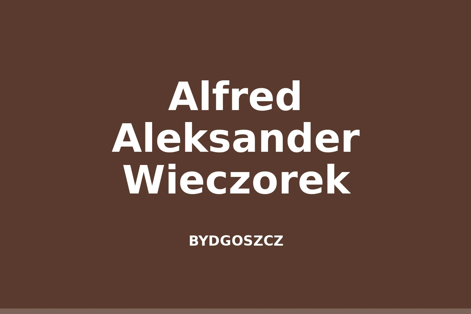 Alfred Aleksander Wieczorek