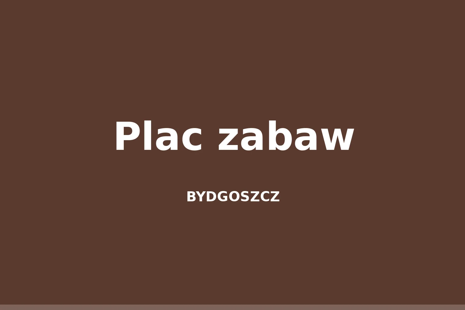 Plac zabaw