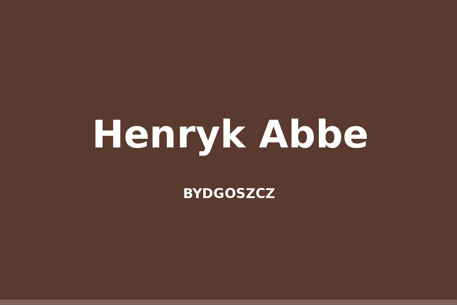 Henryk Abbe